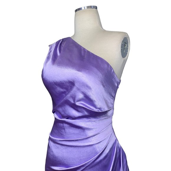 ELLIATT x REVOLVE Cassini Satin Dress in Lilac Small - Picture 5 of 11
